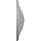 Ekena Millwork Brontes Ceiling Medallion (Fits Canopies up to 3 5/8"), 25 1/2"OD x 5 1/2"P, Primed White CM25BR - alternate 3